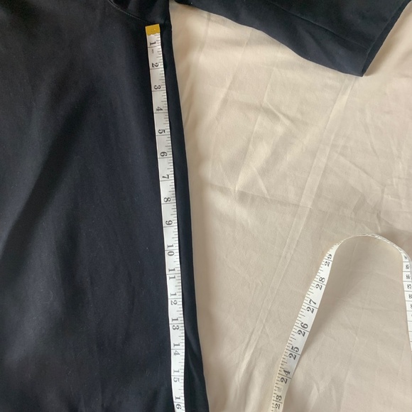 Alia Pull On Elastic Waist Crop Pants ~ Size 14P ~ Black ~ High Rise - Picture 5 of 8